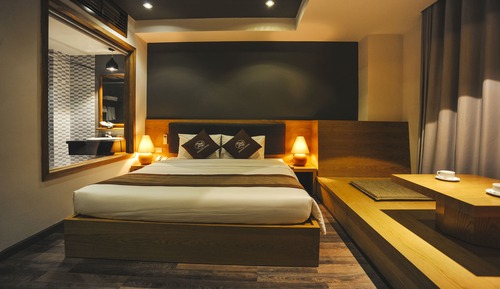 Habitación Deluxe, 1 cama de matrimonio grande, vistas al mar