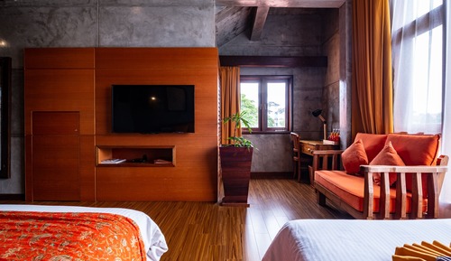 Estudio Deluxe, 1 habitación, bañera, vistas a la ciudad