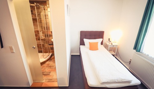 Habitación individual estándar, baño privado, vistas al jardín