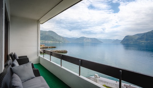 Habitación Deluxe doble, baño privado, vistas al mar (Balcony)