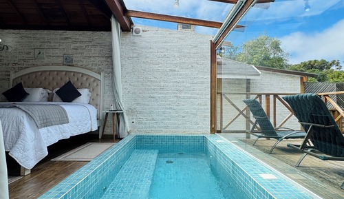 Superior Chalet, 1 King Bed, Balcony, City View