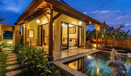 Villa de lujo, 1 cama de matrimonio grande, vistas a la piscina