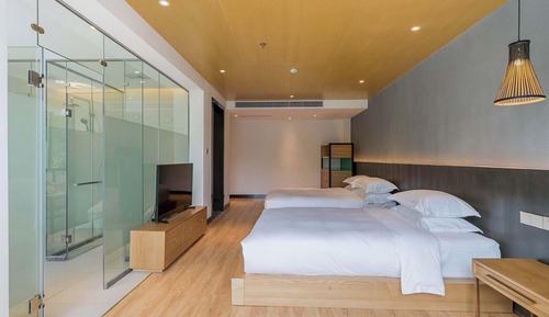 Habitación exclusiva con 2 camas individuales