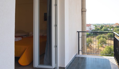 Habitación cuádruple, balcón, vistas al jardín