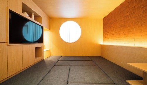 Habitación básica doble, futón