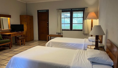 Habitación estándar con 2 camas individuales, vistas al jardín