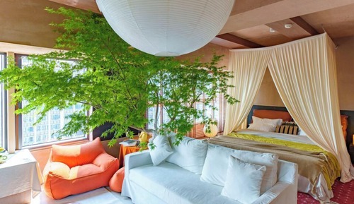 Habitación de diseño, vistas a la ciudad