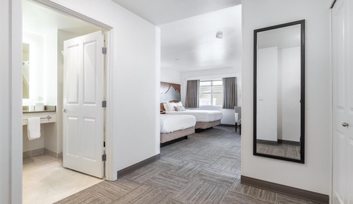 Habitación estándar, 2 camas de matrimonio, no fumadores, frigorífico y microondas