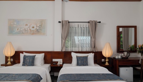 Deluxe Double or Twin Room, Balcony, Garden View