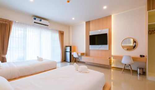 Habitación Deluxe con 2 camas individuales, balcón