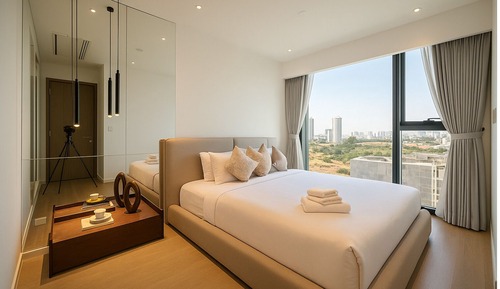 Apartamento Royal, 2 habitaciones, balcón, vistas a la ciudad
