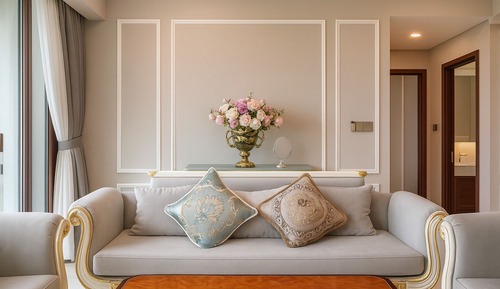 Apartamento básico, 3 habitaciones, balcón, vistas a la ciudad