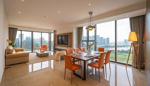 Apartamento de lujo, 3 habitaciones, balcón, vistas a la ciudad