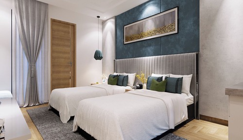 Habitación Deluxe con 1 cama doble o 2 individuales, vistas a la colina