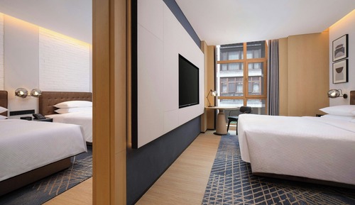 Habitación estándar, 1 cama de matrimonio grande, vistas a la ciudad