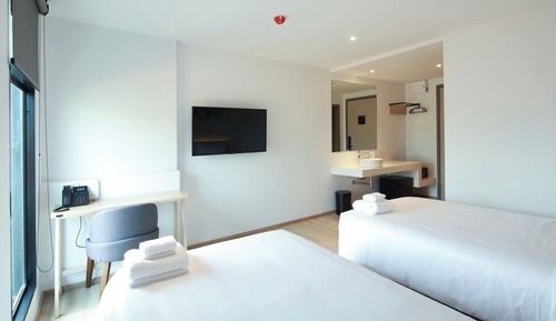 Habitación Deluxe con 2 camas individuales, vistas a la ciudad