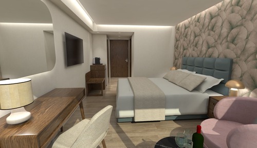 Habitación estándar con 1 cama doble o 2 individuales