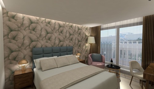 Suite junior, balcón, vistas a la ciudad