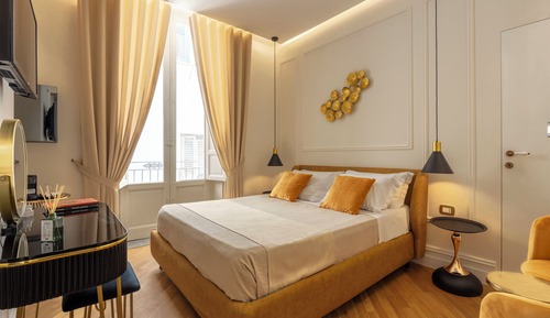Suite estudio presidencial, balcón, vistas al jardín