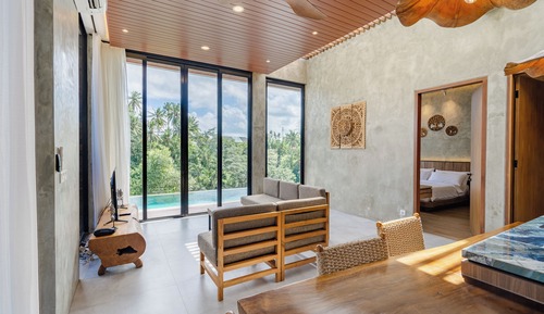 Villa familiar, vistas a la piscina