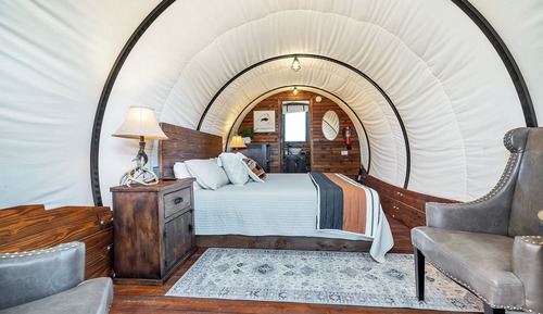Cabaña de lujo, 1 cama de matrimonio grande, cocina, vistas a la montaña