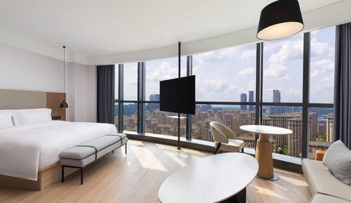 Habitación, 1 cama de matrimonio grande, no fumadores, vistas a la ciudad