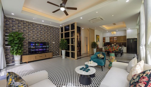 Villa Deluxe, 4 habitaciones, bañera, vistas al jardín