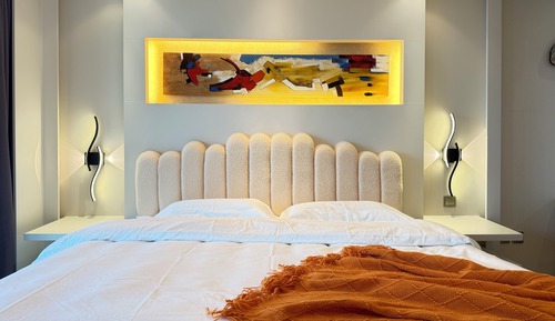 Habitación familiar doble, 1 cama de matrimonio, patio, vistas a la ciudad