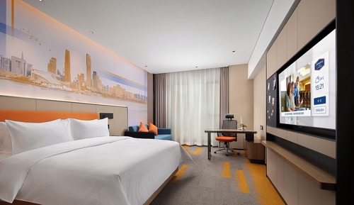 Habitación Business individual, 1 cama de matrimonio grande, vistas a la ciudad
