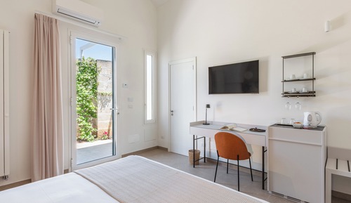 Habitación superior, patio, vistas al jardín