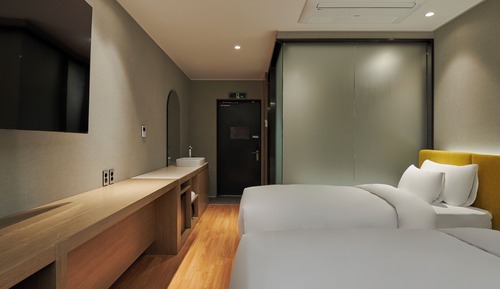 Habitación Deluxe con 2 camas individuales, vistas a la ciudad