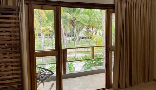 Cabaña estándar, balcón, vistas al jardín