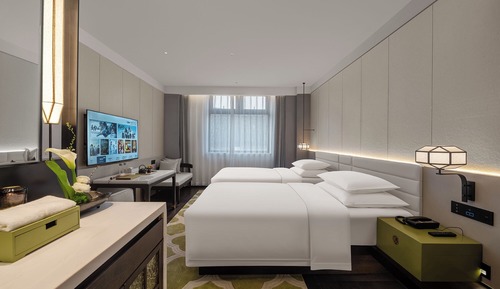 Habitación Deluxe con 2 camas individuales, vistas a la ciudad