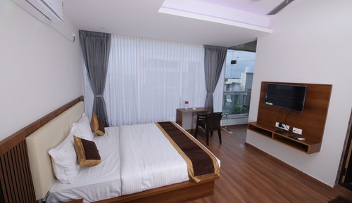 Habitación doble superior, balcón, vistas a la ciudad