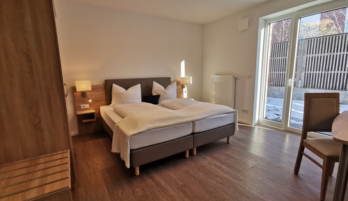 Habitación familiar, ducha adaptada