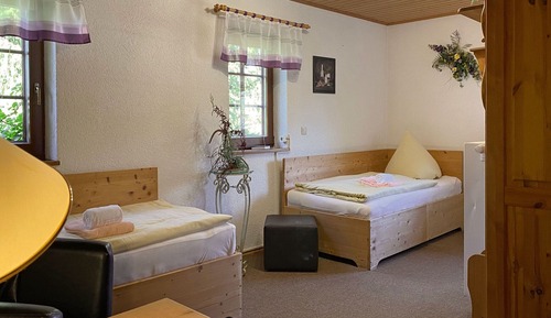 Habitación básica con 2 camas individuales