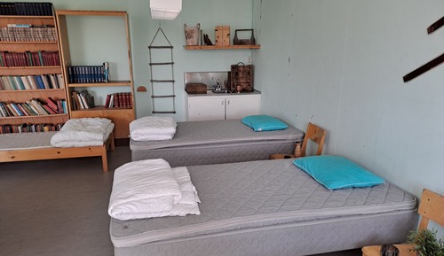 Habitación familiar, varias camas, no fumadores, vistas al jardín