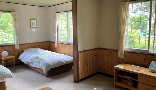 Habitación Deluxe con 2 camas individuales, vistas al jardín