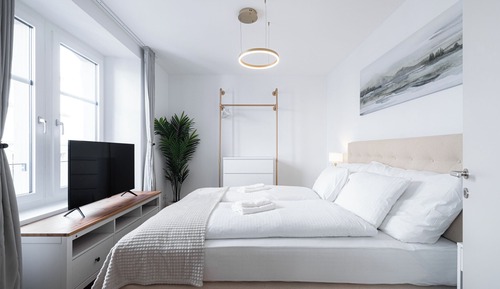 Apartamento de diseño, 2 habitaciones, vistas a la ciudad