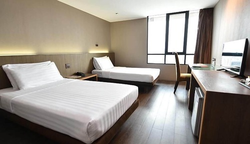 Habitación Deluxe con 2 camas individuales, no fumadores, baño privado
