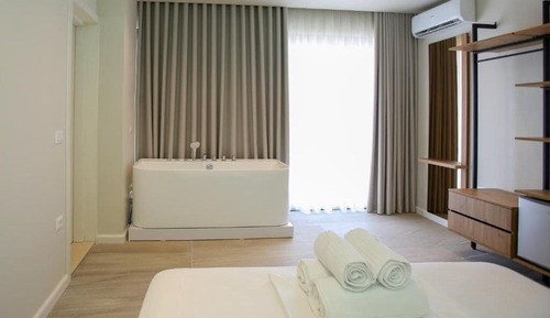 Habitación de lujo doble, bañera, vistas al mar