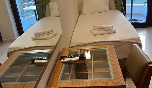 Habitación triple, vistas al jardín