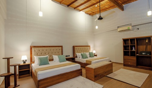 Habitación familiar, vistas al jardín