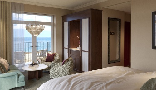 Suite de lujo, balcón, vistas al mar
