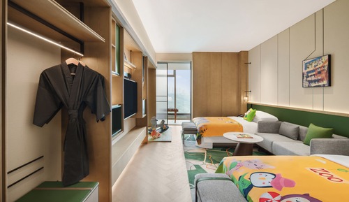 Habitación familiar doble, vistas a la ciudad