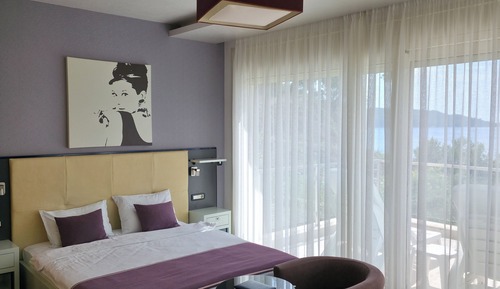 Habitación junior doble, balcón, vistas al mar
