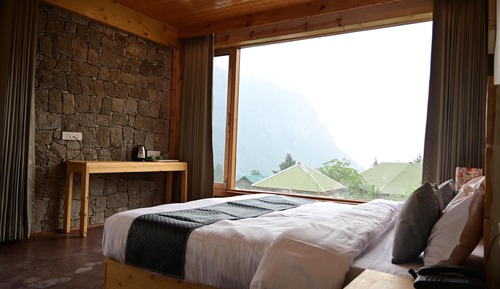 Habitación de lujo doble, balcón, vistas a la colina