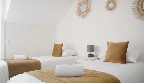 Habitación familiar, vistas al mar