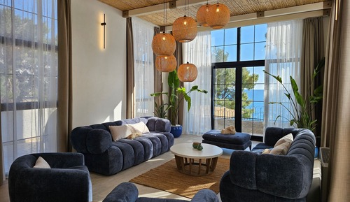 Villa de lujo, 4 habitaciones, piscina privada, frente a la playa
