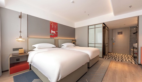 Habitación de lujo con 2 camas individuales